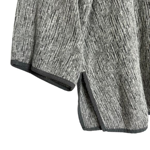 J Jill Pure Jill Tunic Womens Sz M Linen Blend Knit Gray Heather 3/4 Sleeve - Picture 2 of 8